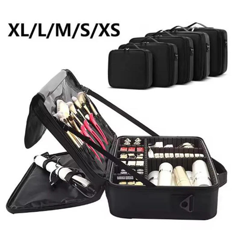 New Oxford Makeup Bag For Women Waterproof Large Capacity Travel Cosmetic Case Artist Full Professional Makeup Case Female