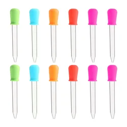 12 Pcs Children's Laboratory Pipette for Creativity Drop Account 5ml Liquid Droppers Plastic Straws Baby Medicine Feeder