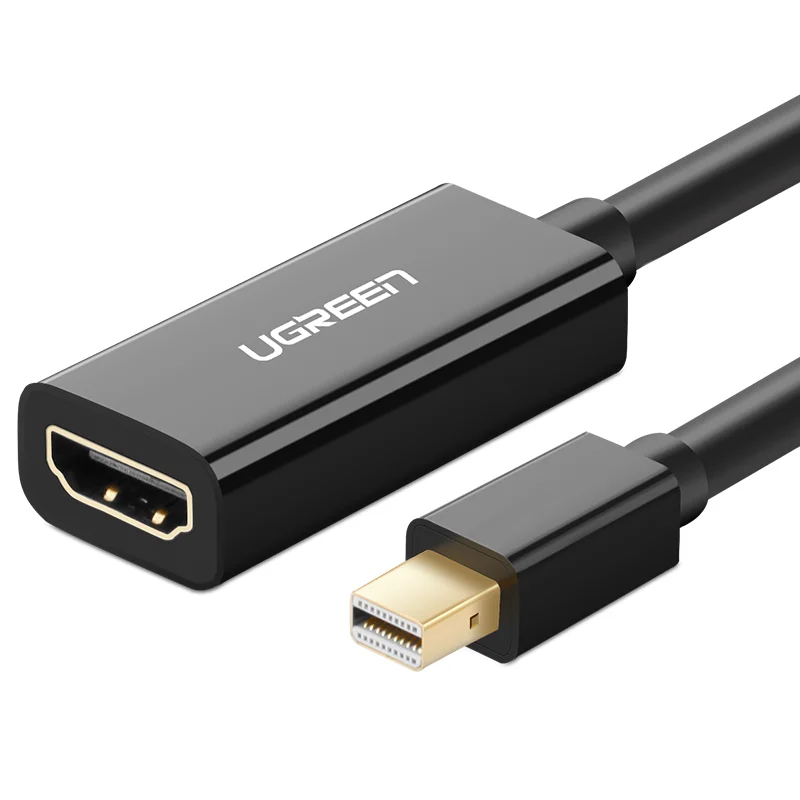 Adaptador UGREEN Mini DisplayPort a HD-MI Adaptador Mini DP macho a HD-MI hembra Thunderbolt 2.0 a HD-MI
