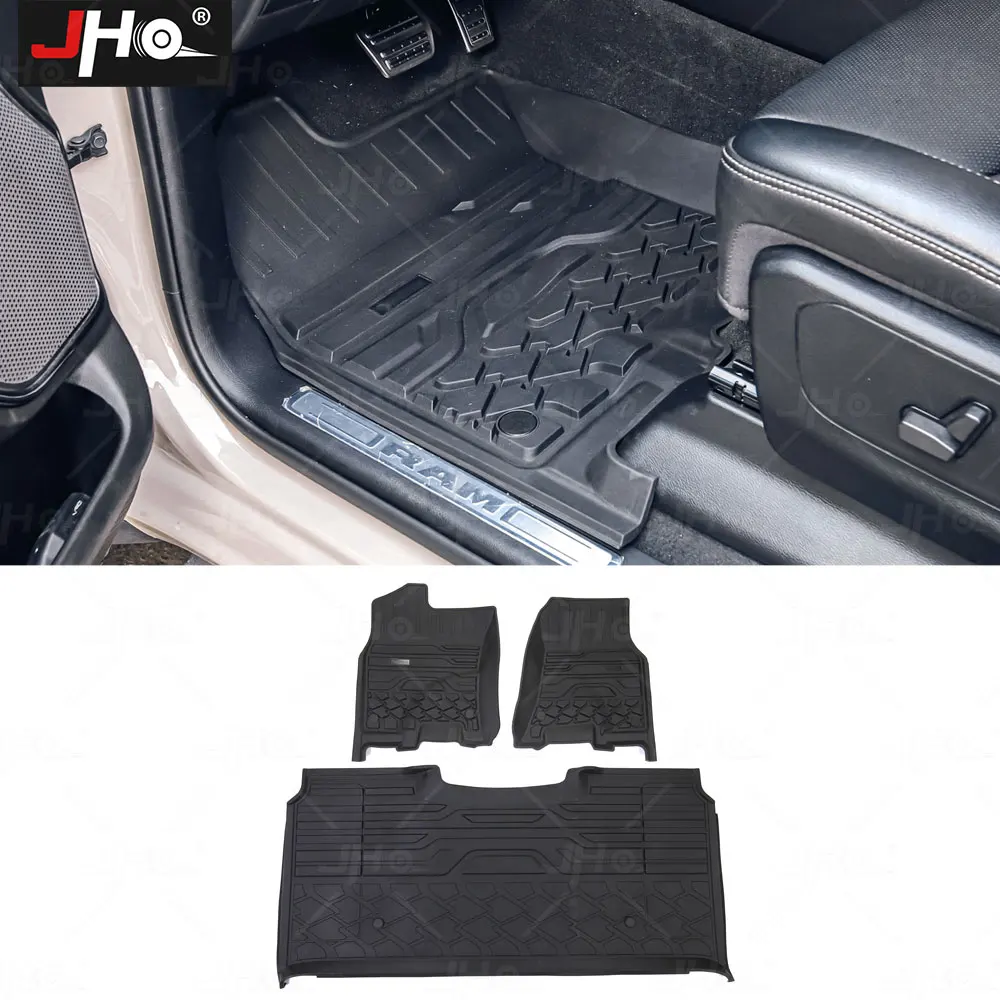 

JHO Car Floor Mat TPE Waterproof Non-slip Modified Car Accessories Liner For Dodge Ram 1500 TRX 2022 2023