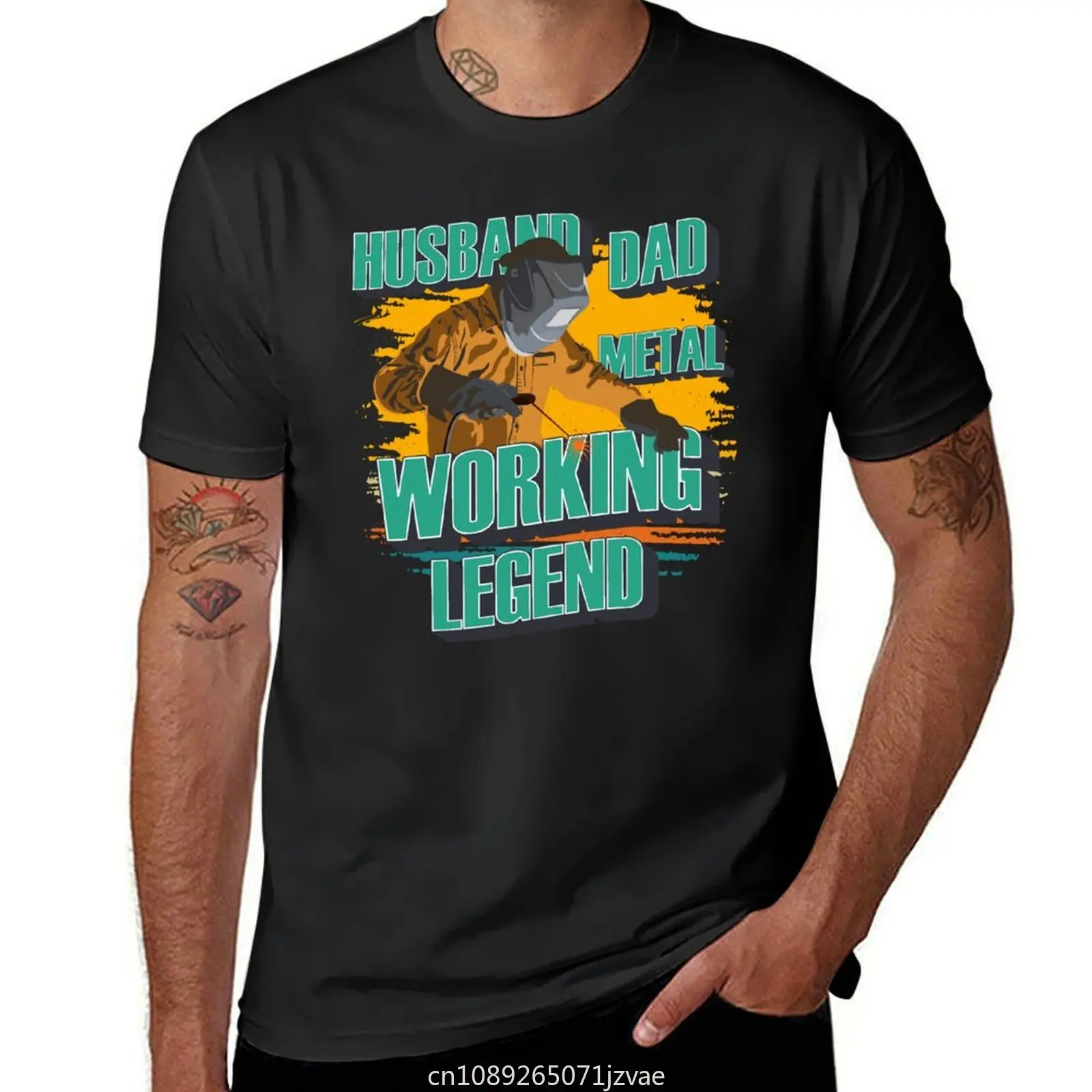 Husband dad metalworking legend Welder gift T-Shirt cute tops blacks plain men clothes