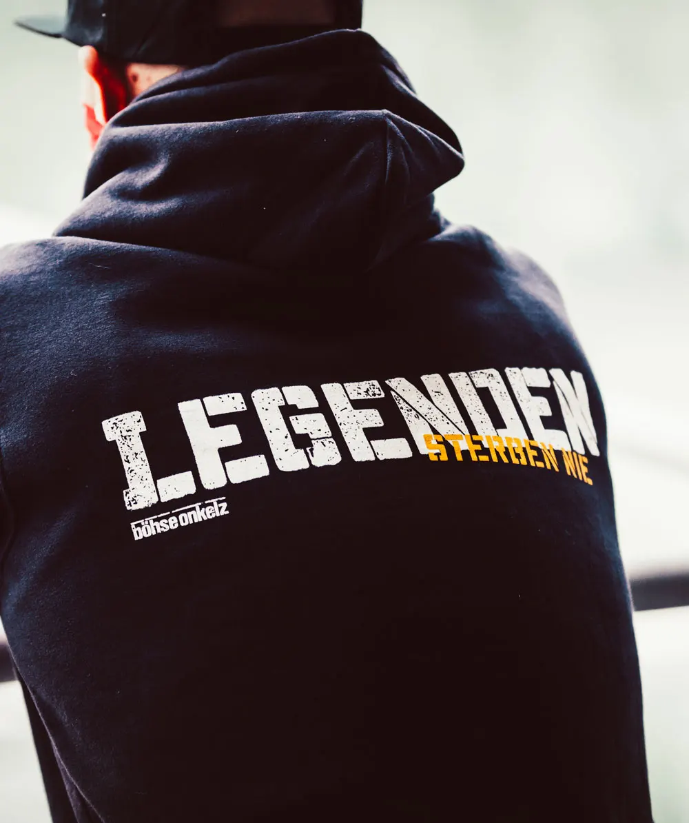 HELDEN Legenden Sterben Nie رسالة مطبوعة هوديي الرجال النساء المتضخم Y2k الرجال طويلة الأكمام Bohse Onkelz الفرقة البلوز البلوفرات #4