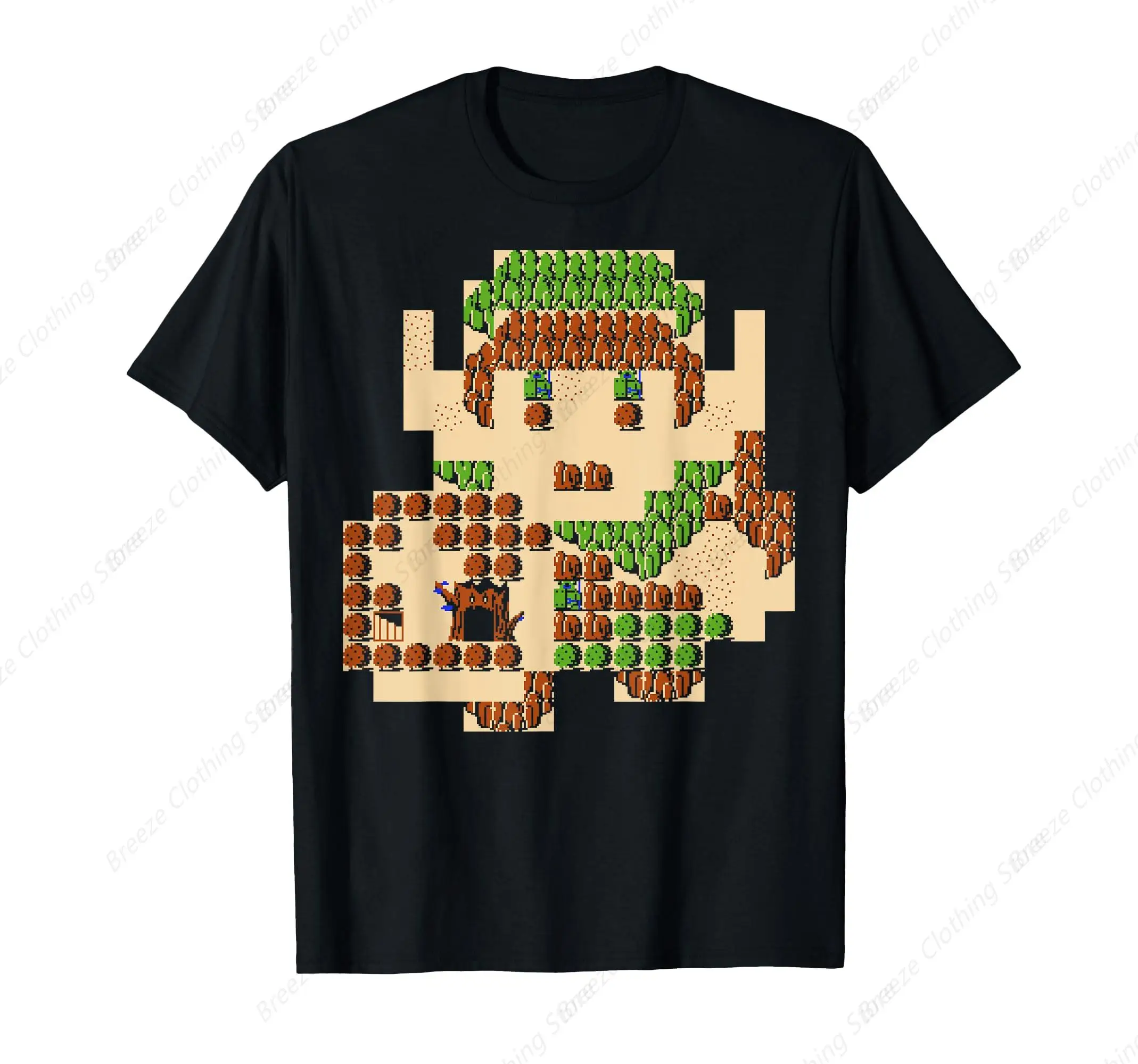 

Nintendo Zelda Link Portrait 8-Bit Map Graphic T-Shirt T-Shirt