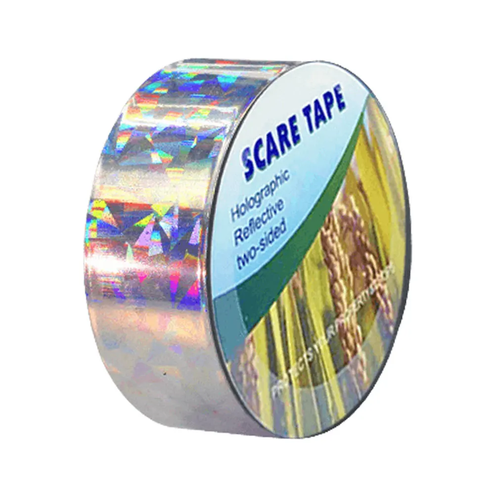 

Лента для отпугивания птиц 2,4 см x 50 м/4,8 см x 50 м, светоотражающая лента для отпугивания птиц, простая в установке лента для птиц для сада, фермы, сада или двора