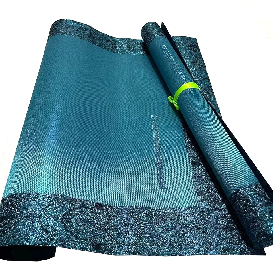 

Pure Color African SEGO Hayes Headtie, Blue Nigerian Swiss Gele Fabric for Making Auto Gele Turban, Thick Head Wrapping TX-1-16