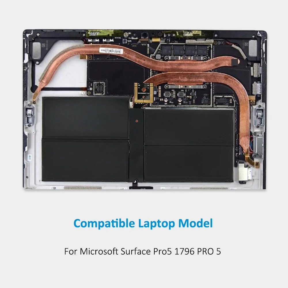 For Microsoft Surface Pro 5 1796 Pro 6 1807 1809 12.3'' Series Tablet 7.57V 5940mAh DYNM02 G3HTA038H Laptop Battery