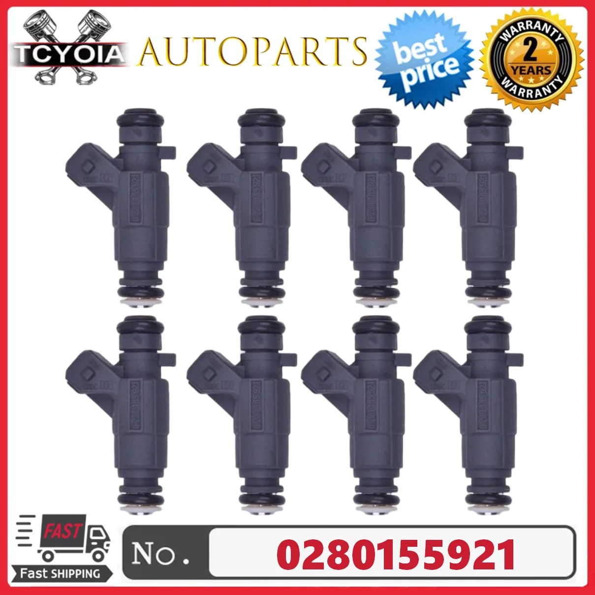 

PEIVSO 8 шт. 077133551M 0280155921 Топливная форсунка для Volkswagen TOUAREG4 2L V8 2004 ~ 2006 AUDI A6 A8 S8 4.2L V8 2000 ~ 2004