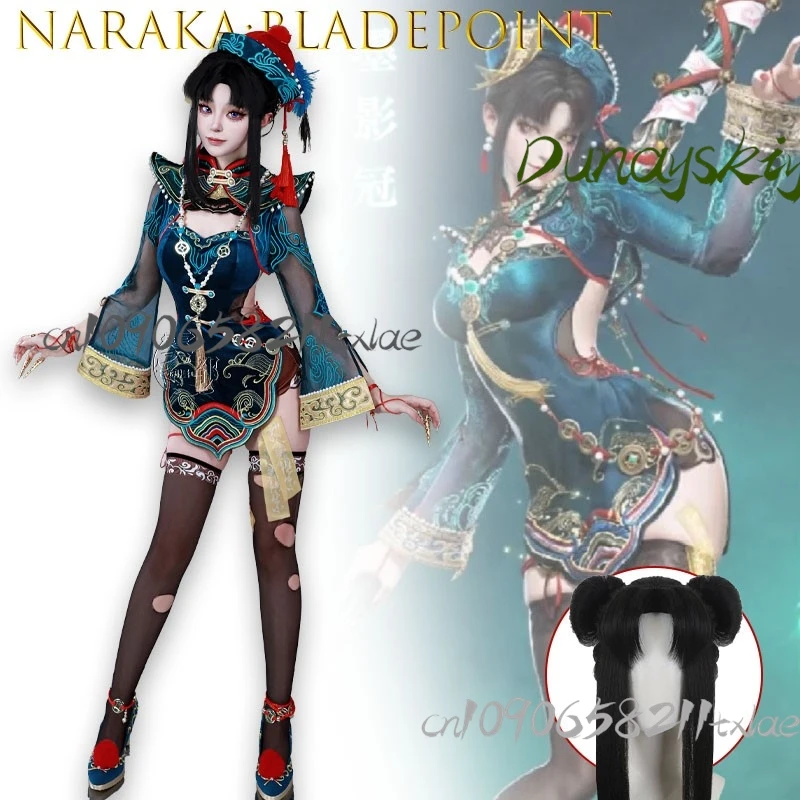 

Yu Linglong Xingyi Little Zombie Naraka Bladepoint Anime Game Cosplay Costume Full Set Y2K Punk Fashion Uniform Roleplay Outfit