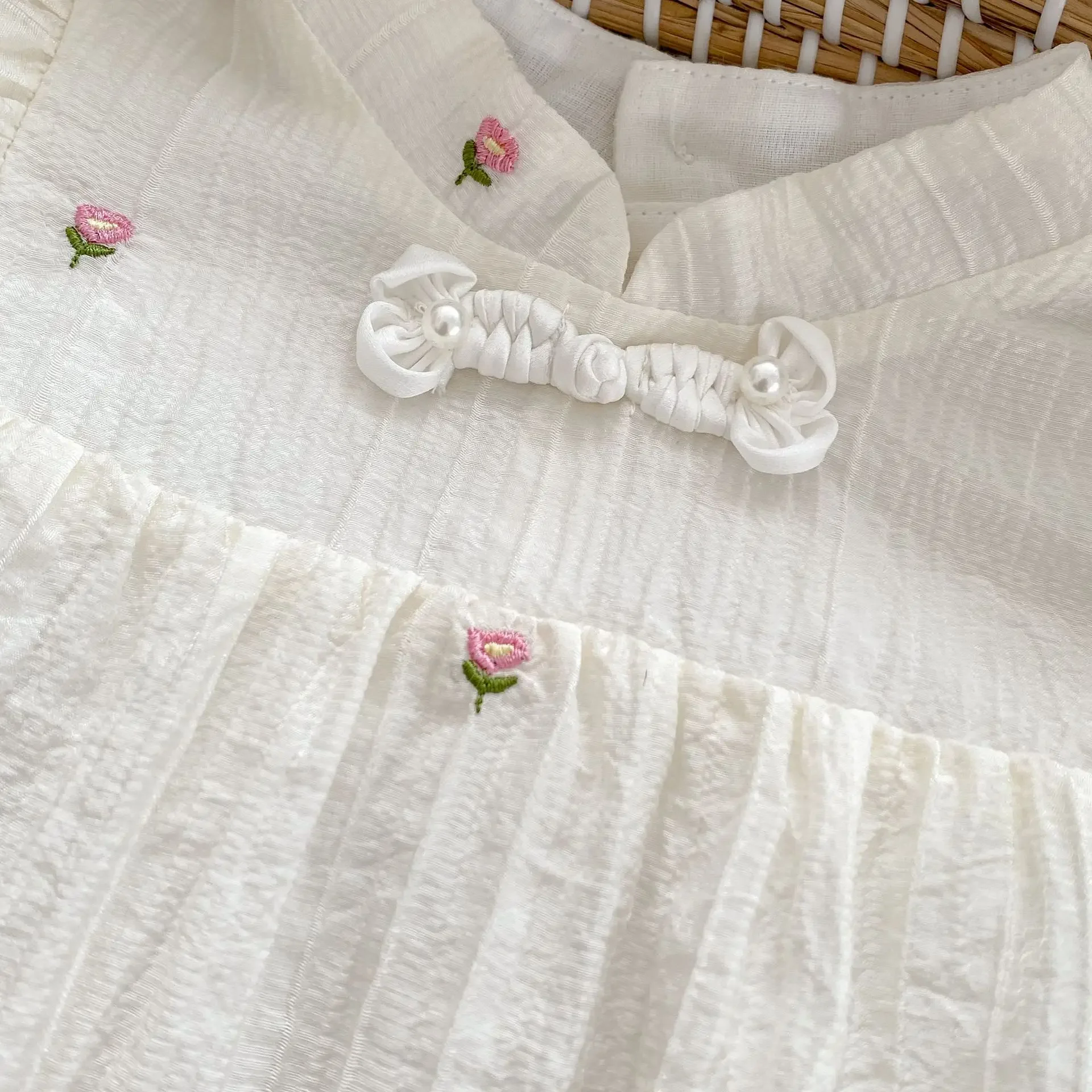 Новый комбинезон в китайском стиле для девочек 0-3 лет