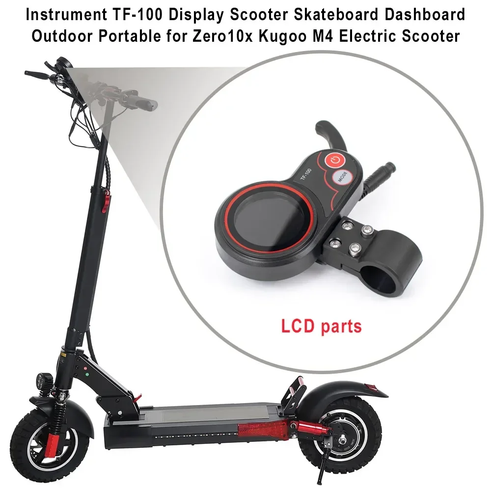 Dashboard TF-100 LCD Display For Kugoo M4 for Zero10x Electric Scooter Instrument Cover Repairs Replacement Accessories