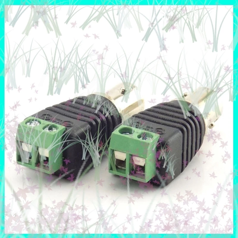 1/2/5/10pcs Coax Cat5 BNC Female Connectors Plug Adapter BNC Plug UTP Video Balun Connector for cable CCTV Camera E3