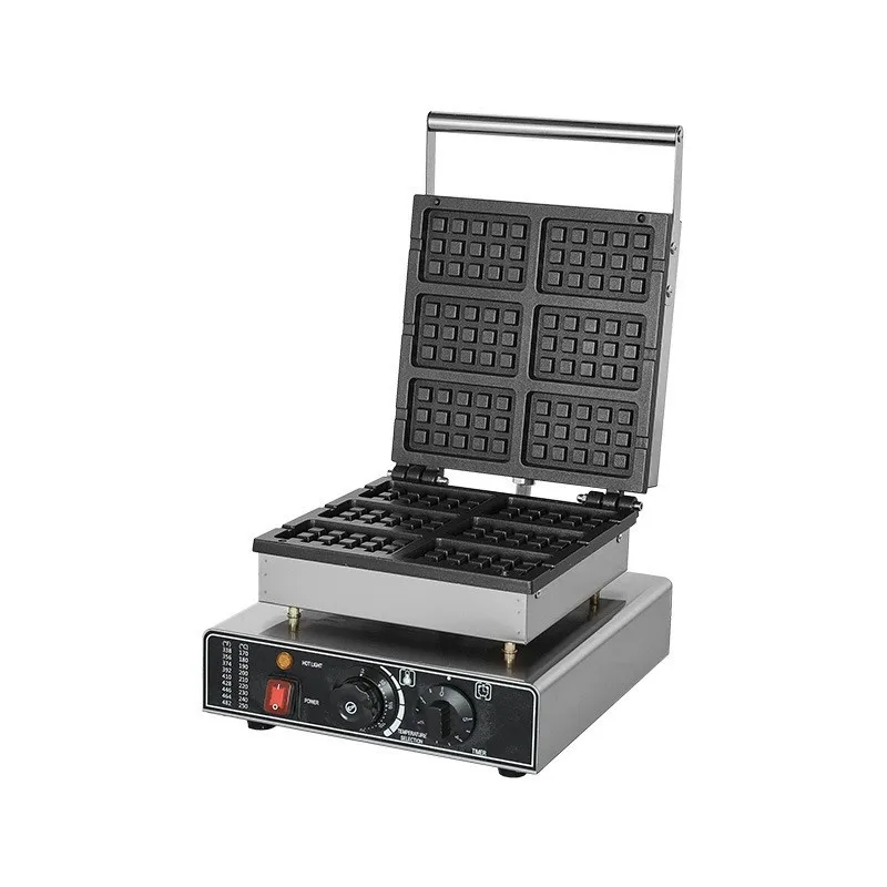 

Commercial Flip Two Slice Waffle Maker Double Side Heating Pancake Machine Muffin Maker