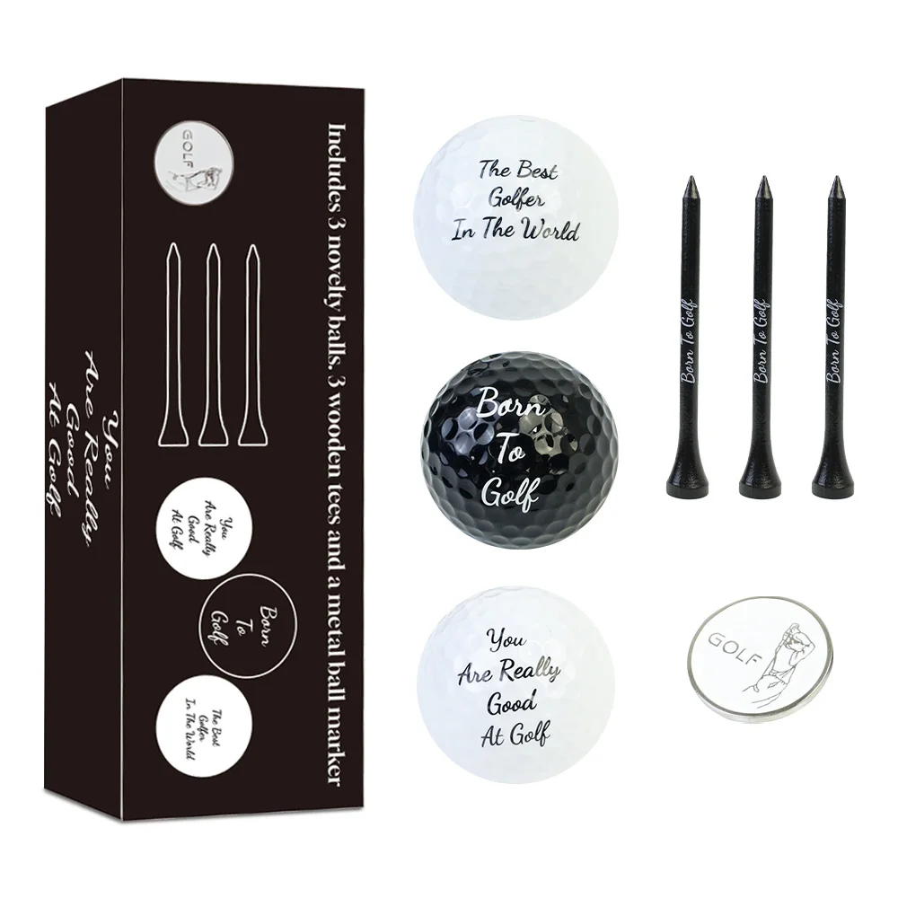 

Novelty Golf Gift for Men Funny Gifts Included 3 Golf Balls+3 Golf Tees+1 Ball Marker Golf Accessories