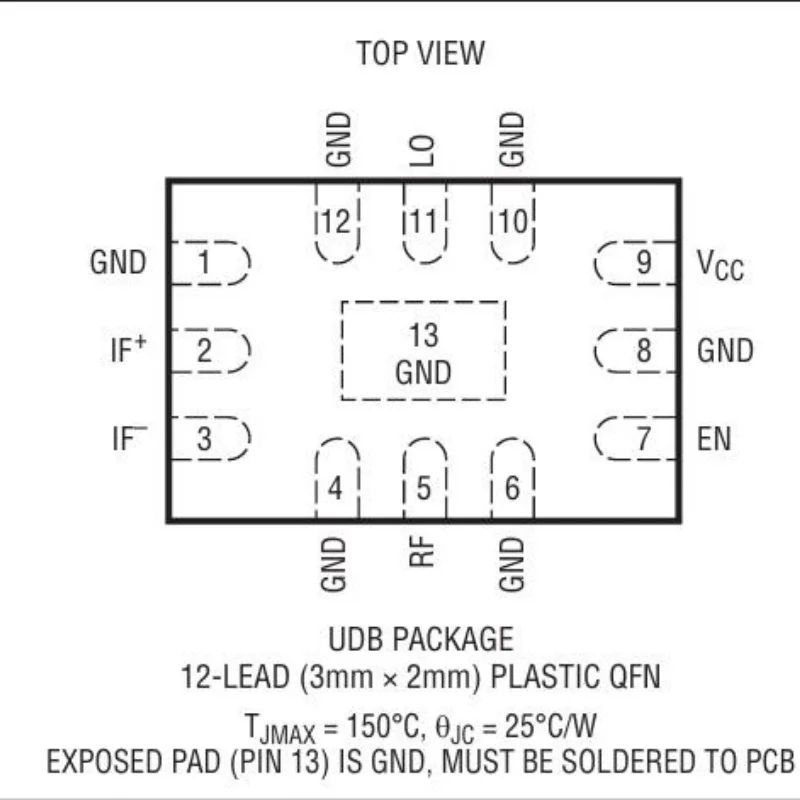 LTC5553IUDB  3GHz-20GHz Microwave Mixer