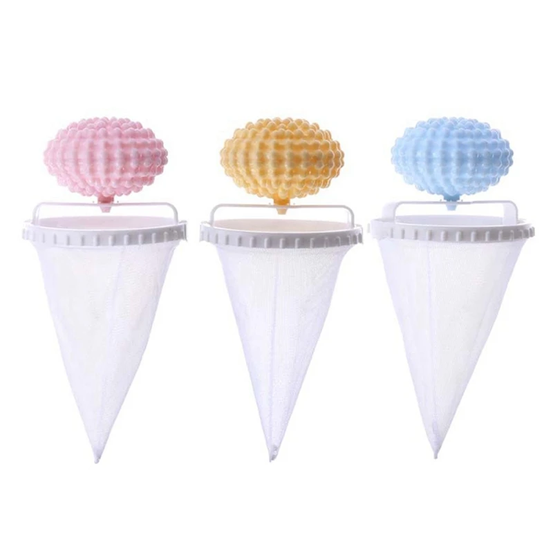 A86I-6 Pack إزالة شبكة تصفية الشعر العائمة، مزيل الشعر للغسيل، صائد الوبر للغسالة