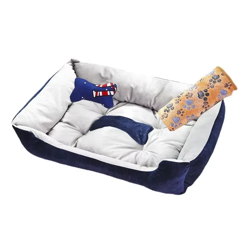 Custom Large Eco Friendly Waterproof Orthopedic Dog Bed with Inner Honeycomb Foam Removable Washable Cover for All Seasons
