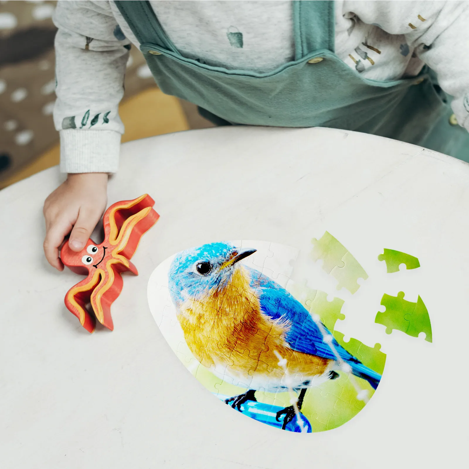 5 stuks blanco warmteoverdracht eivorm puzzel sublimatie DIY transferpapier puzzel cognitief spel cadeau feestdecoratie