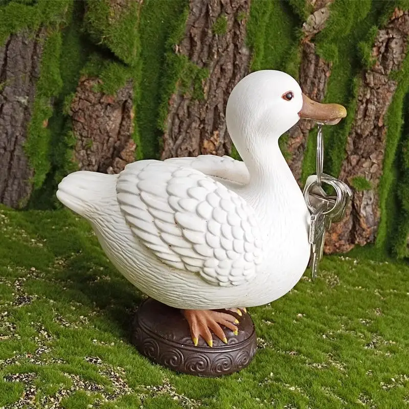 Magnetic Duck Statue for Key Hanger Duck Garden Statues Art Decor Ornament for Home Decor Housewarming Gifts