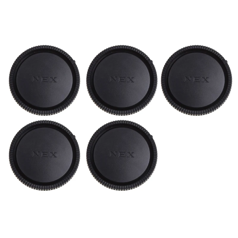 New 5Pcs Rear Lens Cap Cover For Sony E Mount NEX-5 NEX-3 Camera Lens Drop Shipping