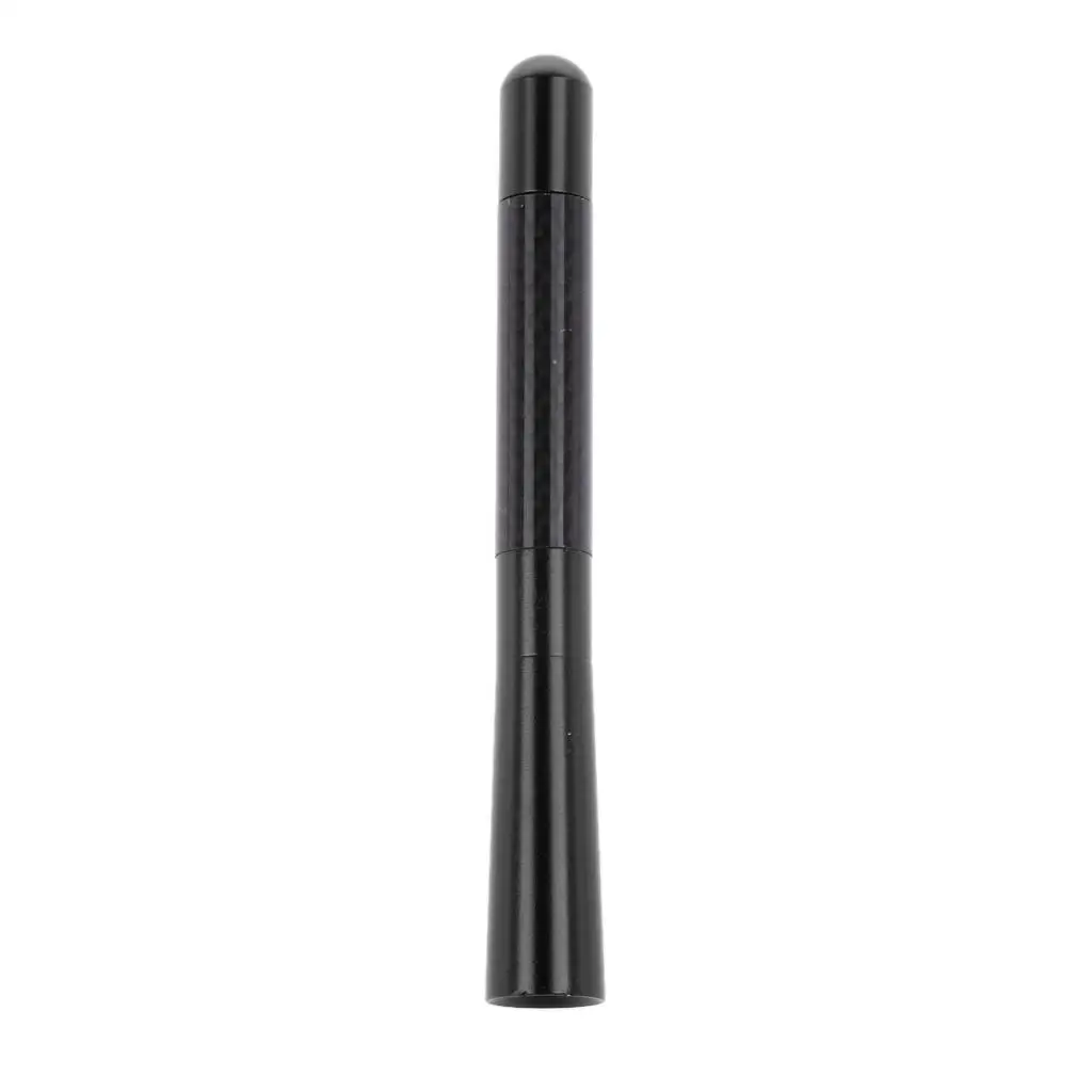 

Black 12cm Universal Car Mini Carbon Fiber Short Aerial Antenna