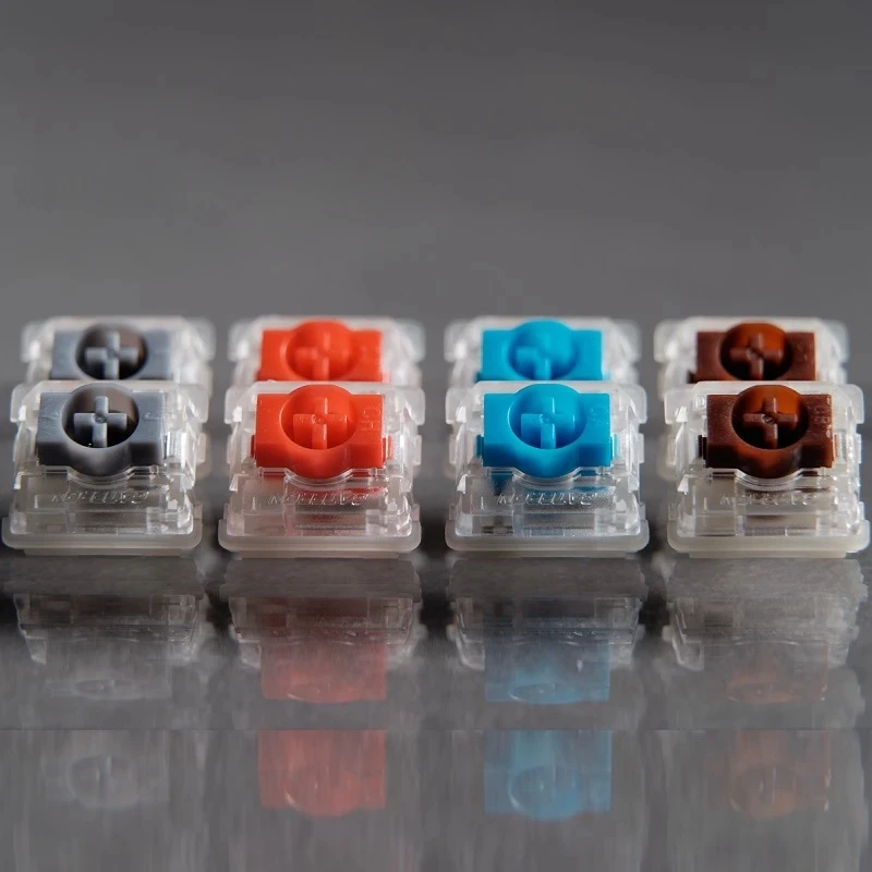 Gateron Low Profile Switch 2.0 KS-33 Red Blue Brown 3 Pin For GK61 GK87 Mechanical Keyboard Switches