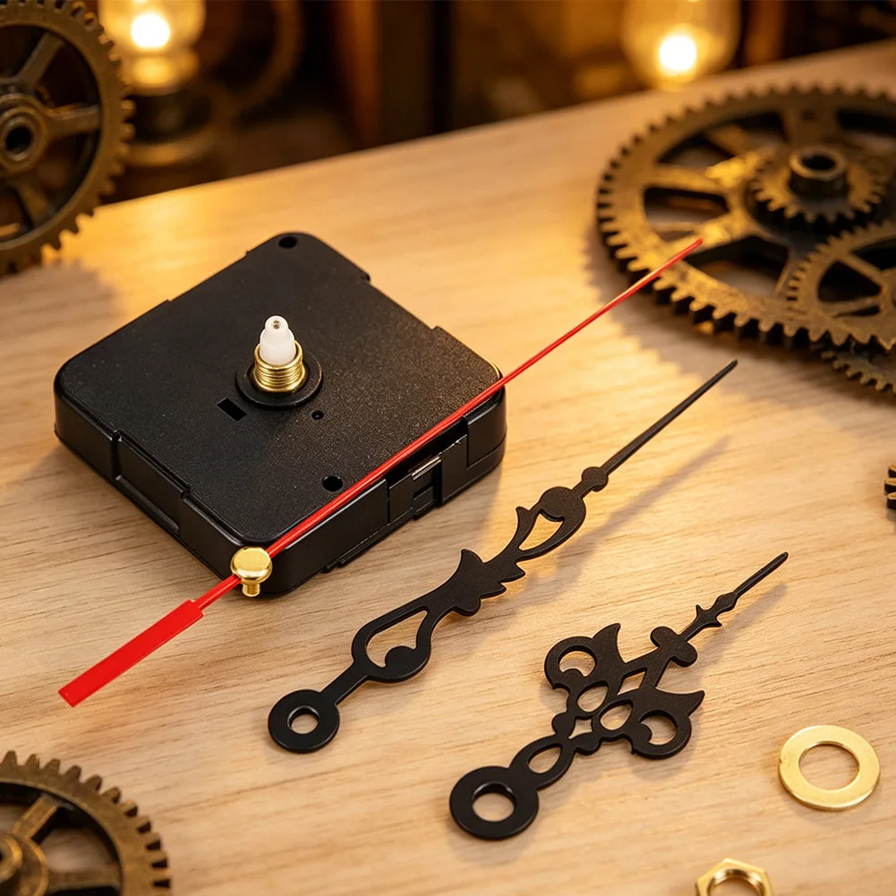 DIY Clock Mechanism Quartz Clock Movement Reliable Quartz Mechanism Easy Installation For Home Decoration Projects