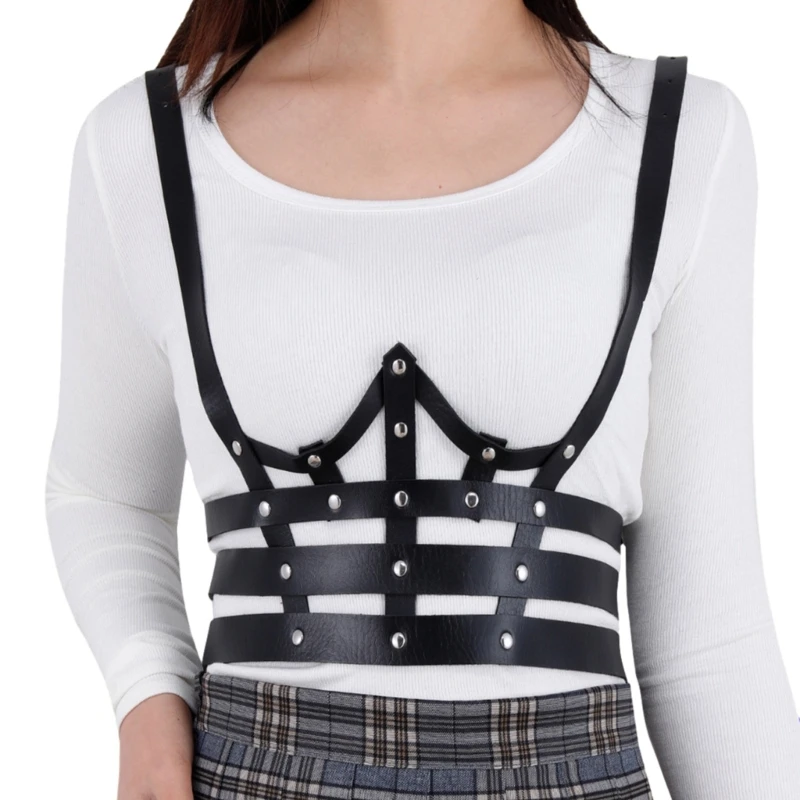 Steampunk Suspender Corset ผู้หญิงเข็มขัดจัดเลี้ยง Body Shaper Girdle Trimmer Extender Streetwear เอวตกแต่ง