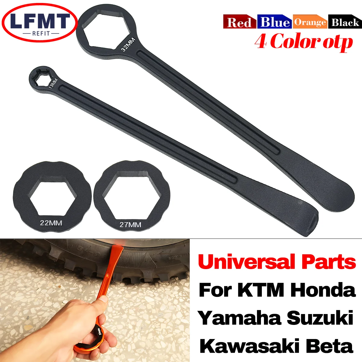 

Universal CNC Bead Buddy Tire Tool Lever Spoon Axle Wrench Tire Change For KTM Husqvarna Honda Kawasaki Yamaha Suzuki Motocross