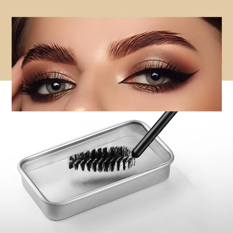 جل الحواجب الشفاف، تركيبة مقاومة للماء، عقد شفاف غير لامع مع فرشاة سوبولي للمكياج الطبيعي ذو المظهر البري طوال اليوم