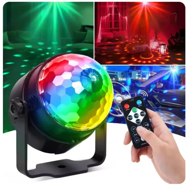 

Remote Control Aalternating Flashing Stage Lamp Music Sync Dj Disco Ambient Light for Party Wedding Birthday Christmas Bar Home