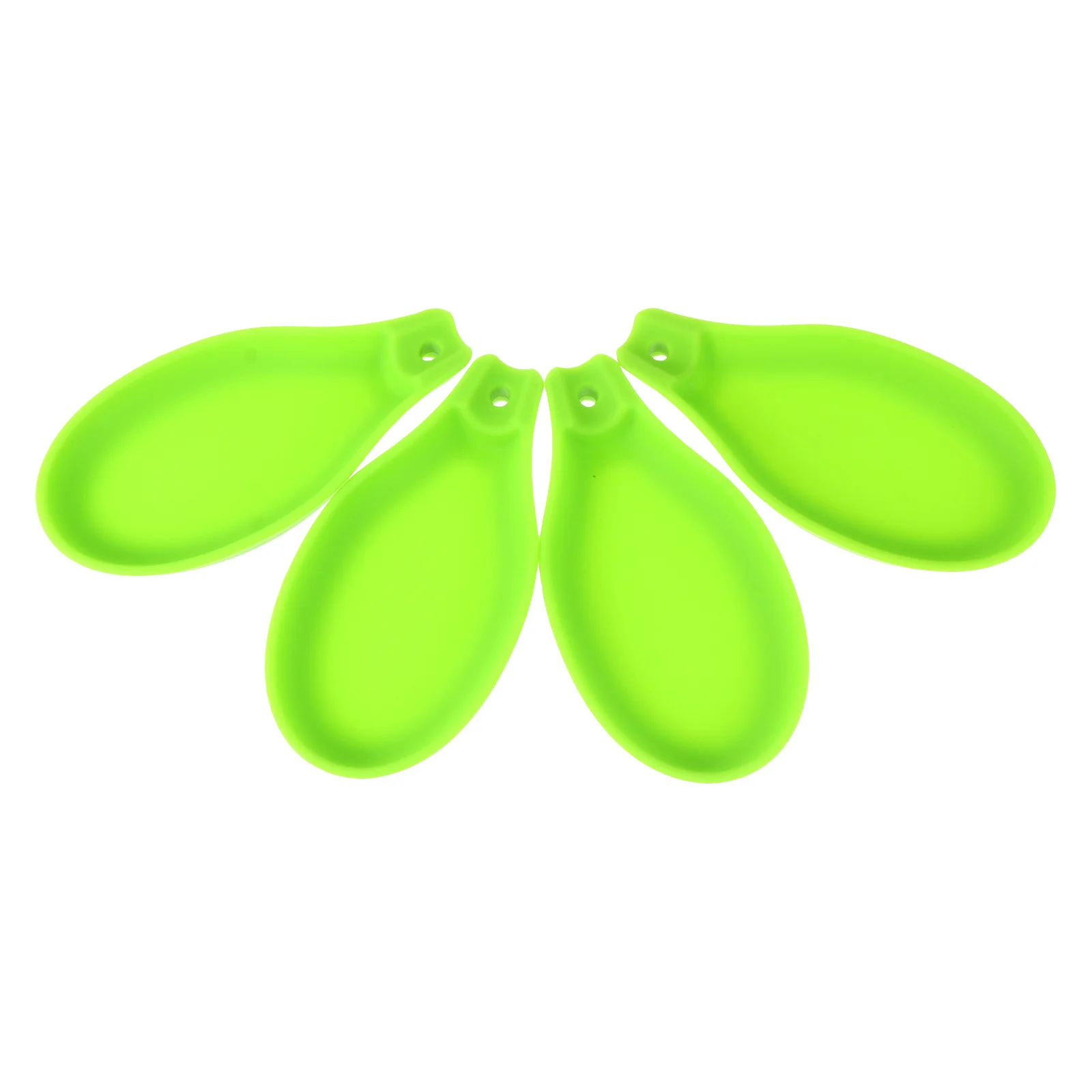 

4Pcs Silicone Spoon Rest Holders Kitchen Utensil Rack Heat Resistant Ladle Spoon Stand Tableware Storage Saucer Plates