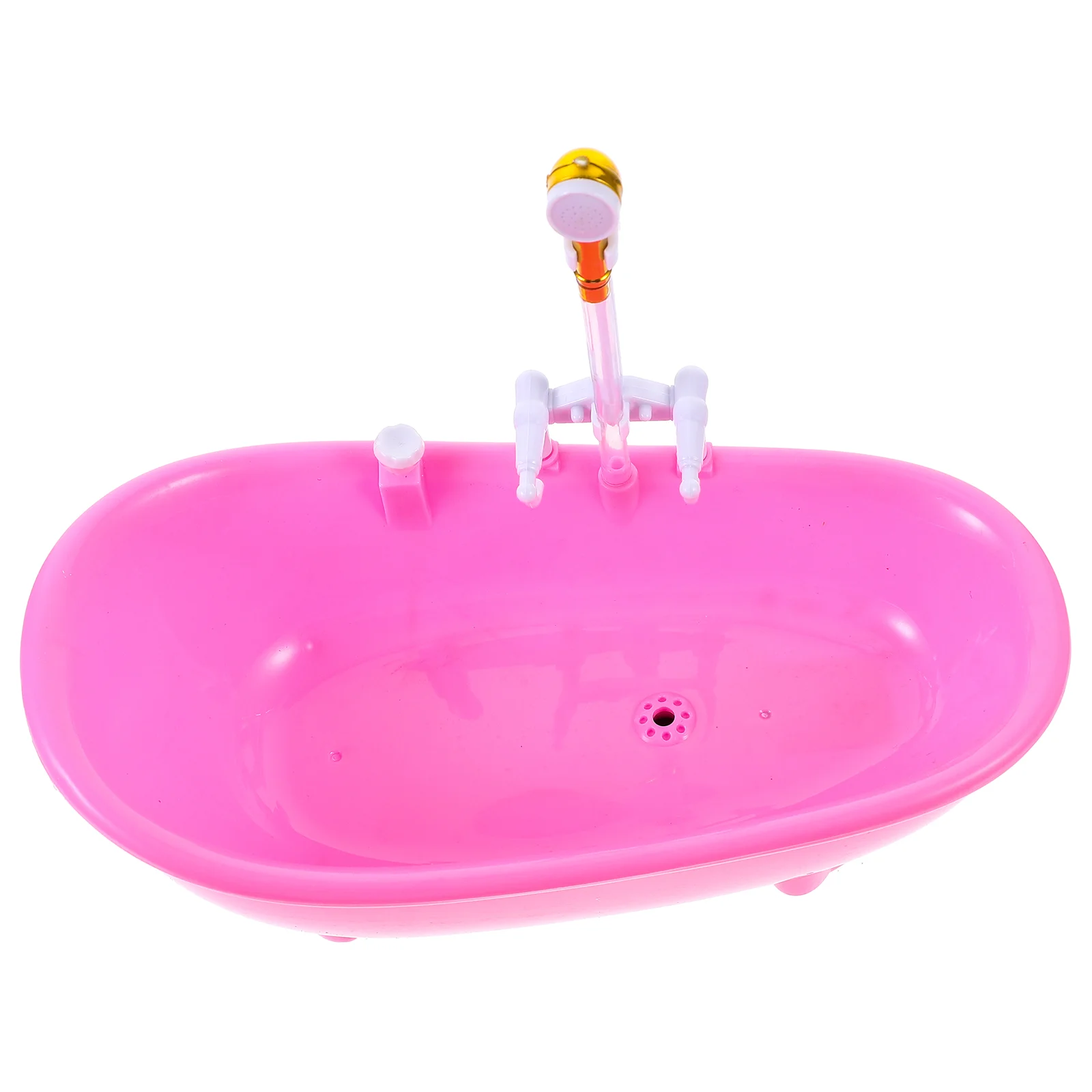 

Bathtub with Shower Swimming Pool Toys Bathing Decorate White Toddler Miniature