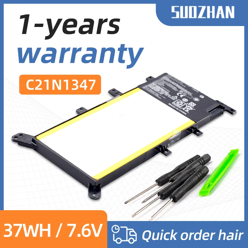 

SUOZHAN New C21N1347 Аккумулятор для ноутбука ASUS X554L X555 X555L X555LA X555LD X555LN X555MA 2ICP4/63/134