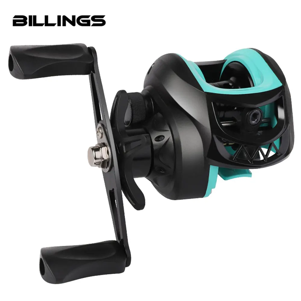 BILLINGS Baitcasting Reel LC Series Baitcasting Fishing Reel 7.2:1 Gear Ratio 13.2LB Max Drag Fishing Reel Suitable for fresh wa