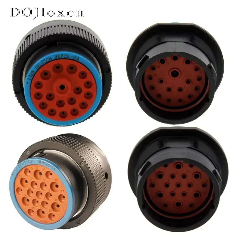 1 Set 18/19/33 Pin Authentic USA TE Deutsch Wiring Plug HDP Series Male Female Connector HDP26-24-19SE HDP26-24-18SE