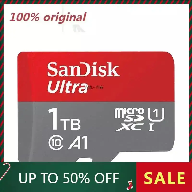 Sandisk A1 TF card 1TB Original micro SD Memory Card 16GB 32GB 64GB 128GB 256GB 512GB C10 U1 SDXC flashcard ultra adapter Phone