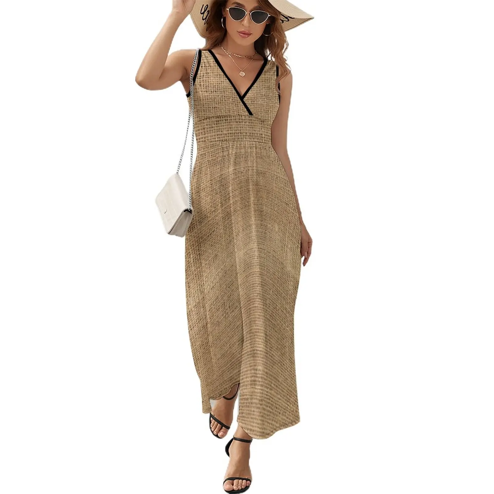 

Sackcloth - Sack Cloth Sleeveless Dress dresses korean style summer dresses for women 2023 clothes for women clothes for woman