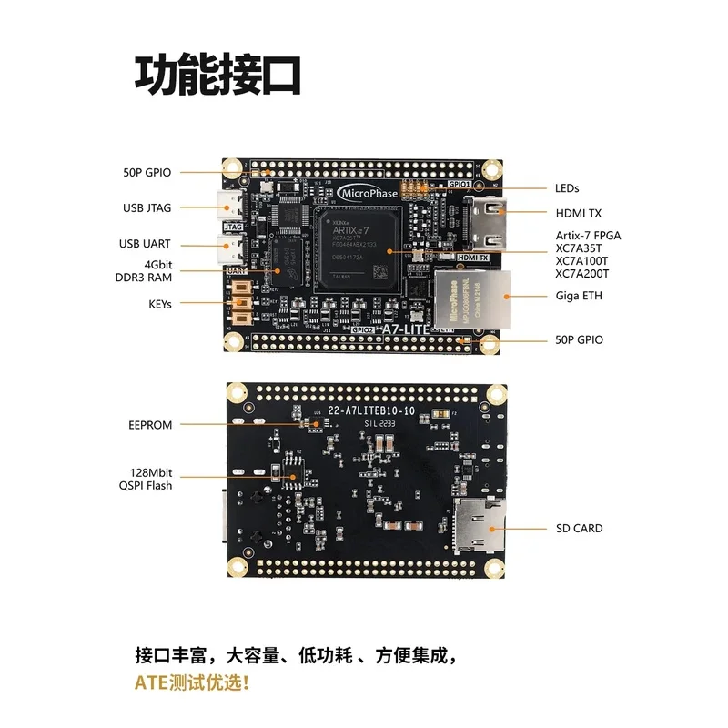 FPGA Development XILINX Artix7 Core Board A7-Lite XC7A35T-2FGG484I XC7A100T-2FGG484I XC7A200T-2FBG484I A7-35T A7-100T