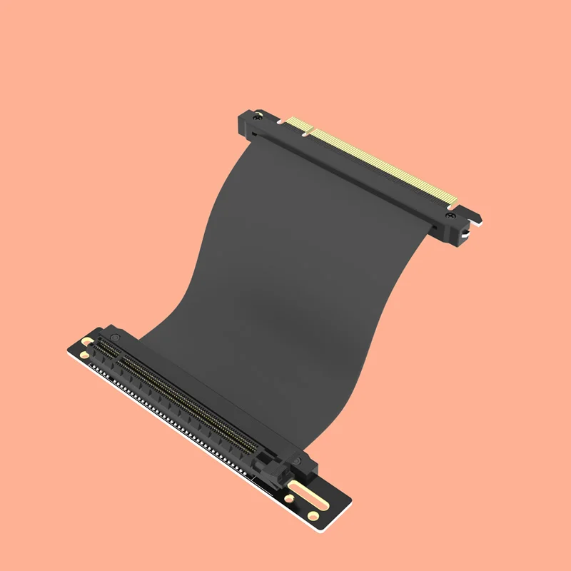 HaoYeXin PCI-E Riser Cable Pci Express PC PCI-E 3.0 16X Extender Riser Cable 164PIN Graphics Card Bracket 90 Degree Full Speed