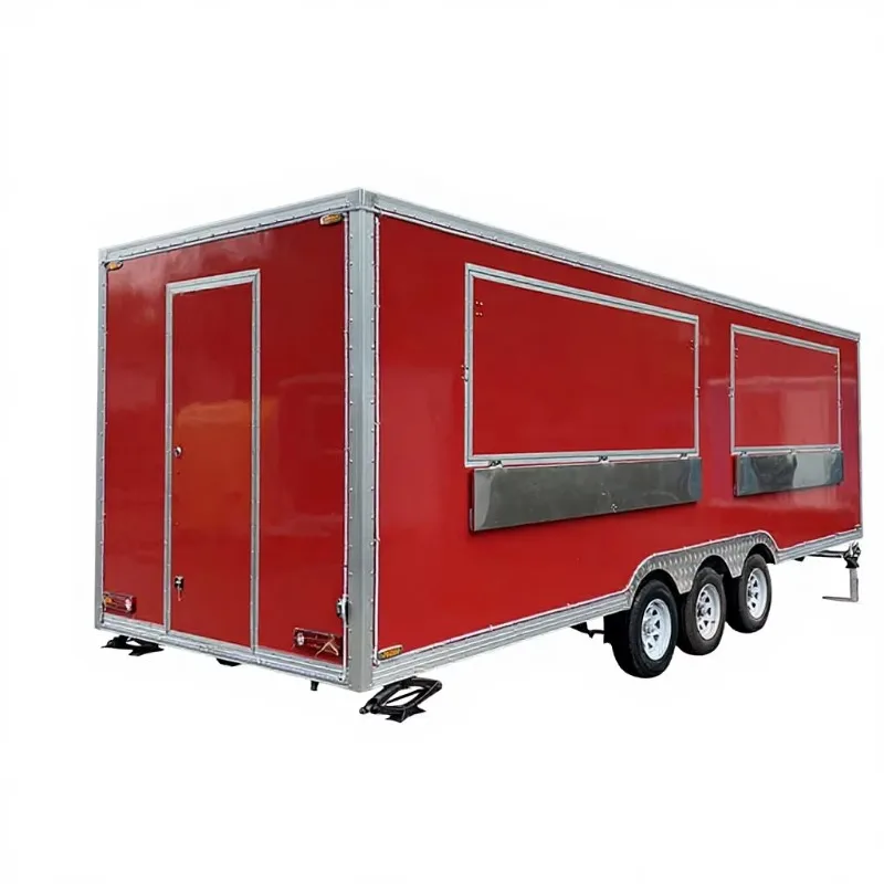 CAMP Catering Food Trailer, Mobile Food Truck, Pizza Hot Dog Truck, Kebab Kitchen, Stainless Steel Snack Truck, Candy Truck
