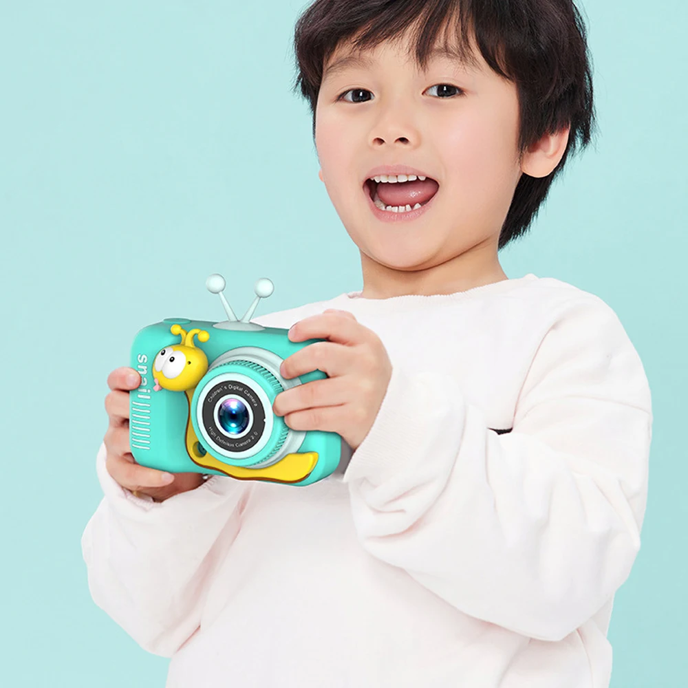 Câmera infantil mini tela hd 1080p câmera de vídeo de projeção 20mp câmera digital infantil zoom 4x tela de 2.0 polegadas lentes duplas