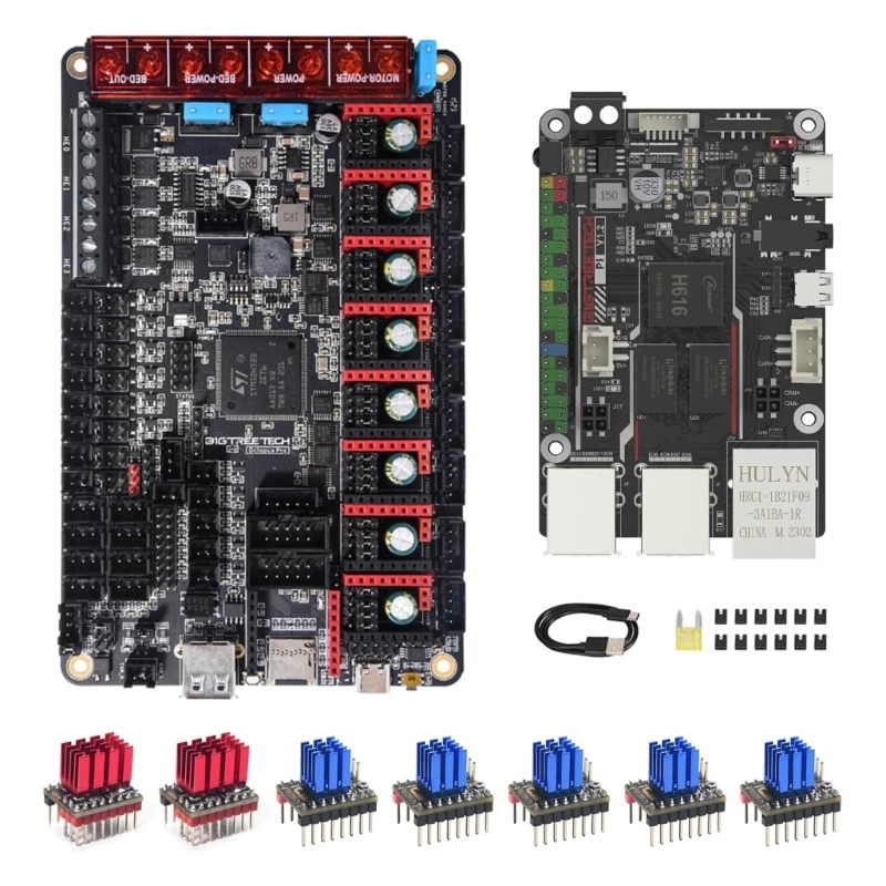 

3D Printer Control Board and Motor Driver Set Octopus h723 Controller with BTT PIV1.2 Mainboard Motor Driver