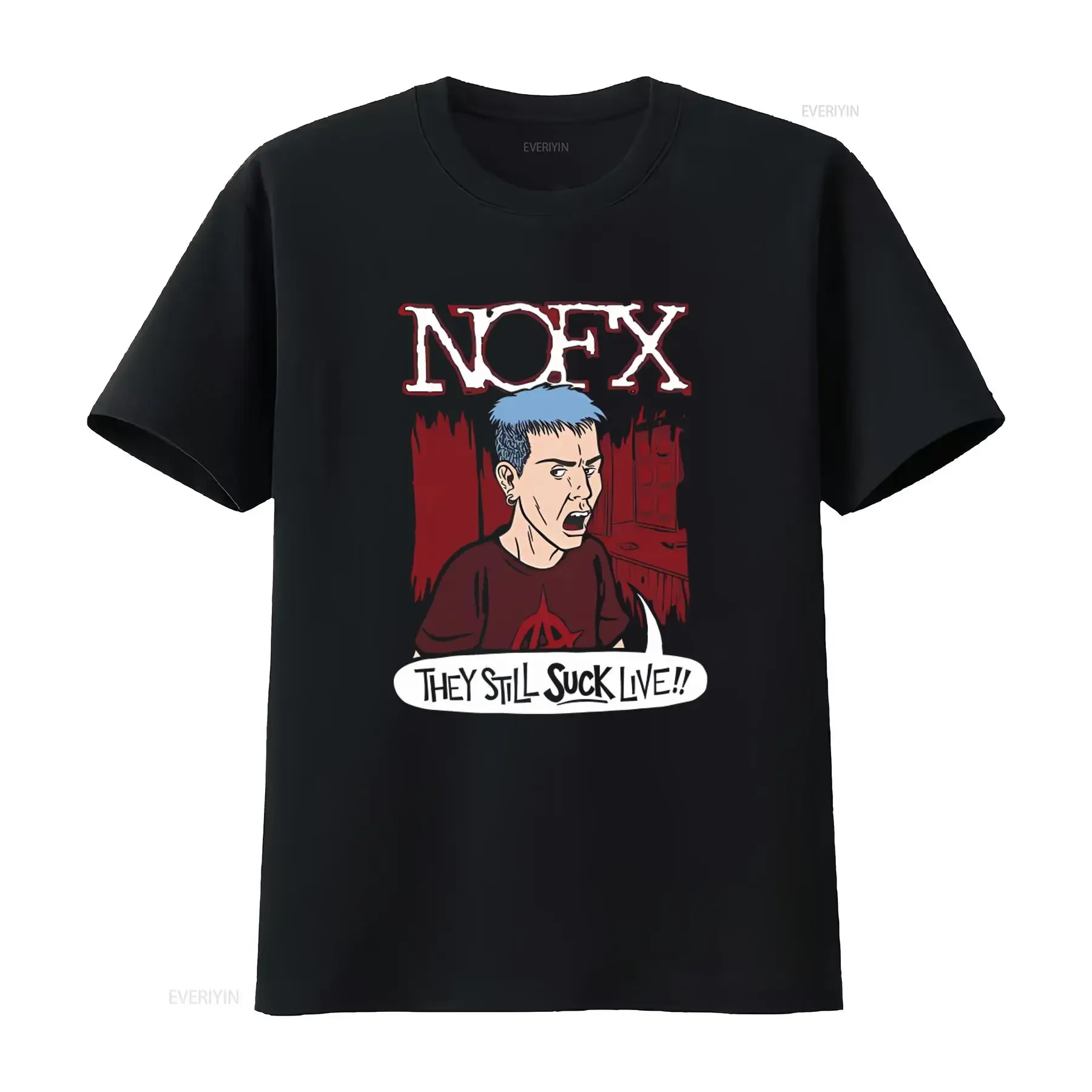 Cotton T Shirt NOFX They Still Suck Live Print Punk Rock Band Concert Tour 2022 vintage Washed designer clothes