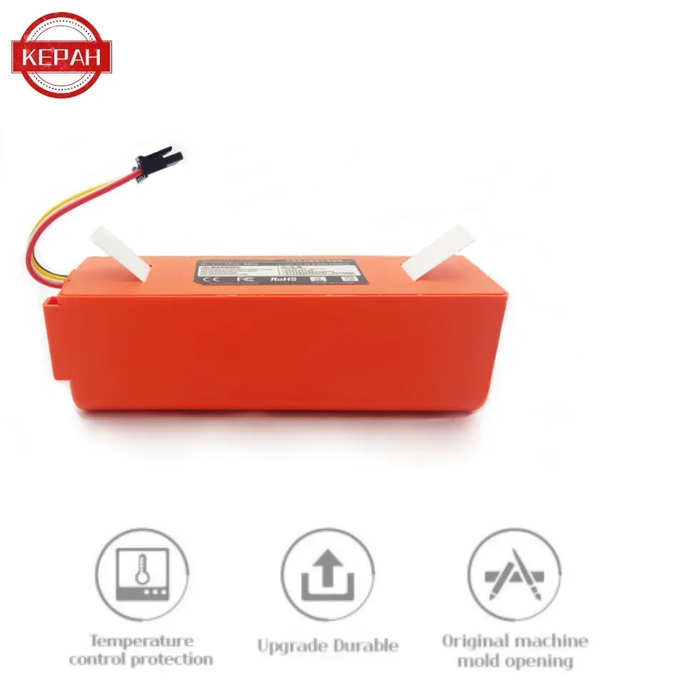 100% Original BRR-2P4S-5200S Robotic Vacuum Cleaner Replacement Battery For Xiaomi Roborock S55 S60 S65 S50 S51 S5 MAX S6 Parts