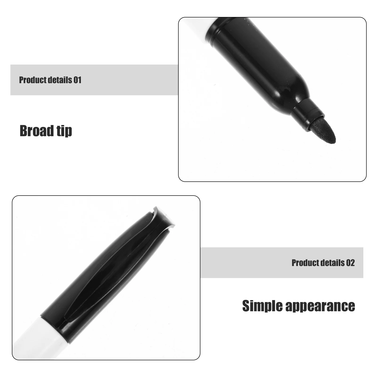 4Pcs Erasable Chalks Markers Water-Based Whiteboard Pen for Clear Writing Classroom Office Drawing Chalks Markers for Glass