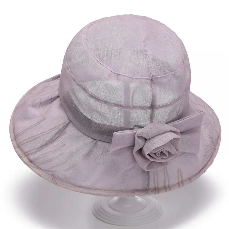 Middle-aged And Elderly People's Hats Female Elders Grandma Sun Protection Mother Sun Hat Summer Hat Thin Breathable Bucket Hat