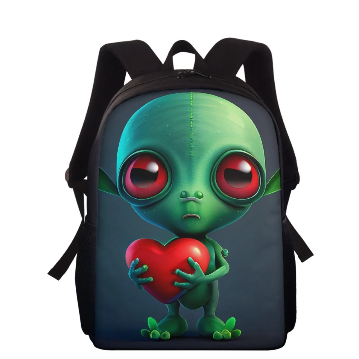 Leuke Alien Print Schooltassen Voor Jongens Meisjes Kinderen Tas Kind Boekentas Mode Toevallige Tiener School Giftbackpack Student Nieuwe Semester