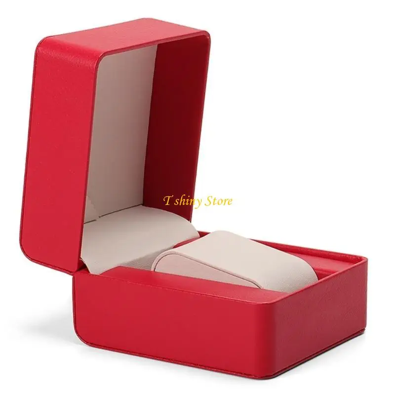 N58F PU Leather Watch Box Waterproof Storage Case Handmade Jewelry Travel
