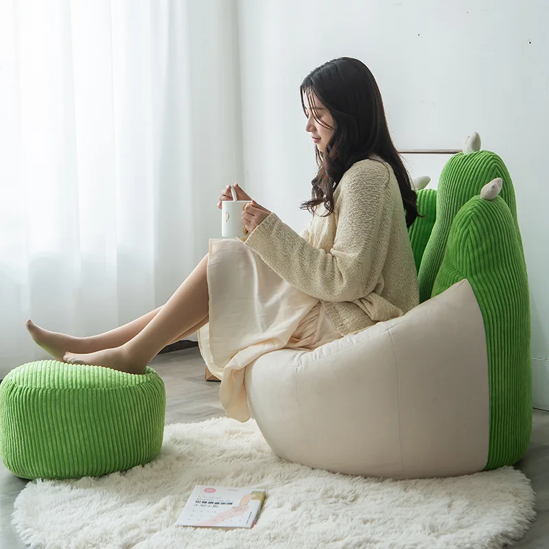 Living Room Bean Bag Sofa Filling Bags Leisure Armchair Giant Tatami Couch Chair  Bedroom Leisure Sofa Creative Design Furniture