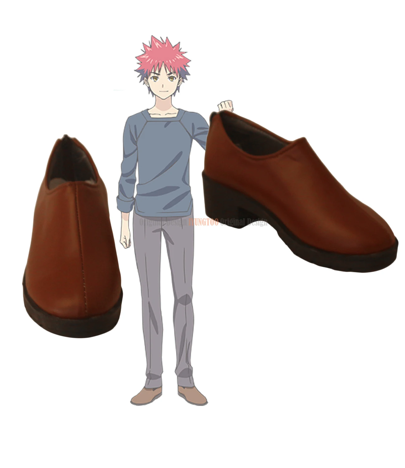 

Soma Yukihira Shoes Cosplay Shokugeki no Soma Yukihira soma Cosplay Boots Red Shoes Custom Made